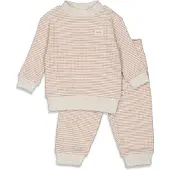 Feetje Wafel pyjama stroopwafel/wit Bruin Jongens/Meisjes Katoen Ronde hals - maat 128