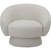 Bloomingville Ted Stoel, Wit, Polyester