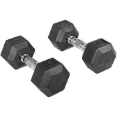 Olive Rubber Hex 9kg Dumbbell 2 Eenheden