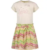 Like Flo F302-5831 - Meisjes Jurk - Rainbow print - Maat 140
