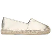 Manfield Gouden leren espadrilles | Maat 39