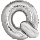 Amscan Letterballon Q Folie 96 Cm Zilver