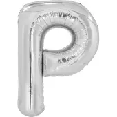 Amscan Letterballon P Folie 39 Cm Zilver
