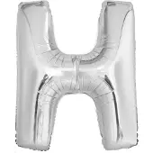 Amscan Letterballon H Folie 97 Cm Zilver