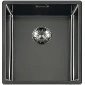 Lorreine Royal series spoelbak 34x40cm gun metal