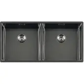 Lorreine Royal series spoelbak 40x40x40cm gun metal