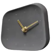 QUVIO Tafelklok 3,5 x 11,5 x 11,5 cm - Antraciet