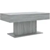 vidaXL Salontafel grijs Sonoma, 96x50x45 cm, houtvezel