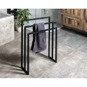 Sapho Ska handdoekhouder 55x20x80cm zwart mat