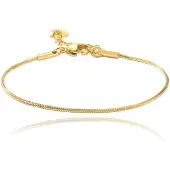 Cilla Jewels Stijlvolle Goudkleurige Verstelbare Smalle Damesarmband