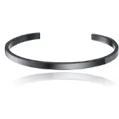 Cilla Jewels Zwarte Damesarmband van Edelstaal