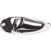 Yellow Parts EZ1136 Jack Cover Chrome gitaarschakelaar/-output