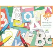 Djeco Letters inkleuren