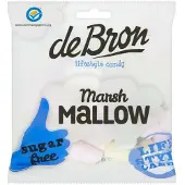 De Bron 12x De Bron Suikervrije Marshmellow 75 Gr
