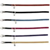 Beeztees Kattenhalsband Suede - Zwart