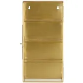 Nordal A/S ADA kleine wandkast,S,3 schappen, goud