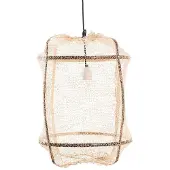 Ay Illuminate Hanglamp Z5 zwart sisal net tea doek ø42x57cm