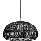 Ay Illuminate Hanglamp Nama 1 zwart rotan ø72cm