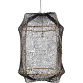 Ay Illuminate Hanglamp Z2 blond sisal net zwart ø67x100cm