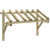 vidaXL Deurluifel 200x100x100 cm massief grenenhout