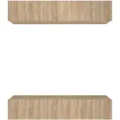 vidaXL Tv-meubels 4 st 80x30x30 cm bewerkt hout sonoma eikenkleurig
