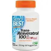 Doctors Best - Trans-Resveratrol met ResVinol-25, 100 mg - 60 vegetarische capsules