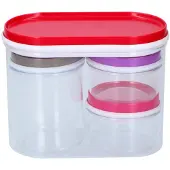 Alpina Kitchen & Home Alpina Opbergdozen 4 stuks Transparant (1016061)