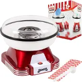GADGY Suikerspinmachine Retro, met 10 Stokjes en Maatlepel - Suikerspinmakers - Snoep - Kinderfeestje - Suikerspin Suiker - Cotton Candy - Suikerspinmachines