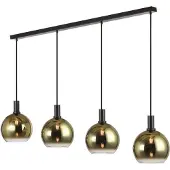 Freelight Gradiente - Hanglamp - 4 x 20cm - Goud - Zwart
