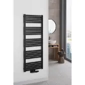 Sapho Grunt radiator 133x50cm 611W zwart mat