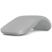 Microsoft Surface Arc Mouse, geschikt voor zowel rechtshandigen als linkshandigen, blauw, Bluetooth, zilver