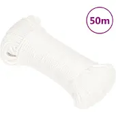 vidaXL Boottouw 5 mm 50 m polypropyleen volwit