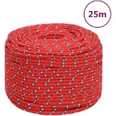 Super Merchant Boottouw 8 mm 25 m polypropyleen rood