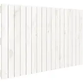 vidaXL Wandhoofdbord 108x3x60 cm massief grenenhout wit