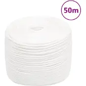 vidaXL Boottouw 10 mm 50 m polypropyleen volwit