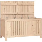 vidaXL Tuinkist, 121x55x64 cm, massief hout, grenenhout