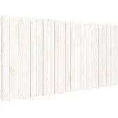vidaXL Wandhoofdbord 140x3x60 cm massief grenenhout wit