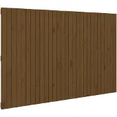 vidaXL Wandhoofdbord 185x3x110 cm massief grenenhout honingbruin
