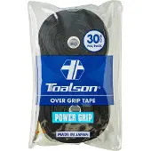 Toalson Power Overgrip Zwart - Tennis Padel - 30 Stuks