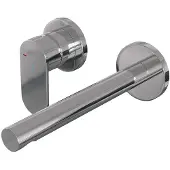 Brauer Chrome Edition ColdStart wastafelkraan inbouw rechte uitloop en rozetten model C2 chroom