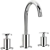Best design Wastafelkraan new-jax 3-gats staand 27 cm chroom