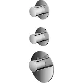 Hotbath Mate MHF012 High Flow afbouwdeel inbouwthermostaat met 2 stopkranen chroom