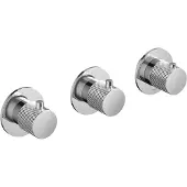 Hotbath Cobber X CX7067EXT afbouwdeel inbouwthermostaat met 2 stopkranen chroom