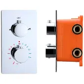 Best design Douchekraan Verona Thermostatisch + Inbouwdeel 2-Weg 1/2"