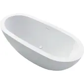 Best design Vrijstaand bad cruise 180x80x60 cm solid surface mat wit