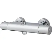 Praya Wiesbaden Caral losse thermostatische kraan voor douche-opbouwset chroom