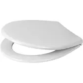 Plieger Toiletzitting Economy Met Deksel Thermoplast En Buffers Met RVS Bevestiging Wit