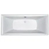 Plieger Corfu duobad extra diep 180x80x48cm met poten wit