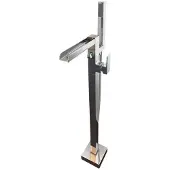 Best design Badkraan Vrijstaand Ducta 92 cm Watervaluitloop Hoogglans Chroom
