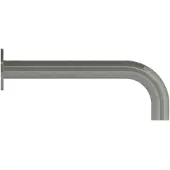 Hotbath Universele uitloop pal met verbogen perlator 15 cm geborsteld nikkel